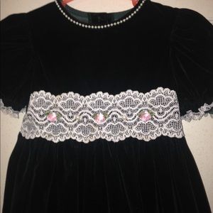 Dark Green Velvet Dress